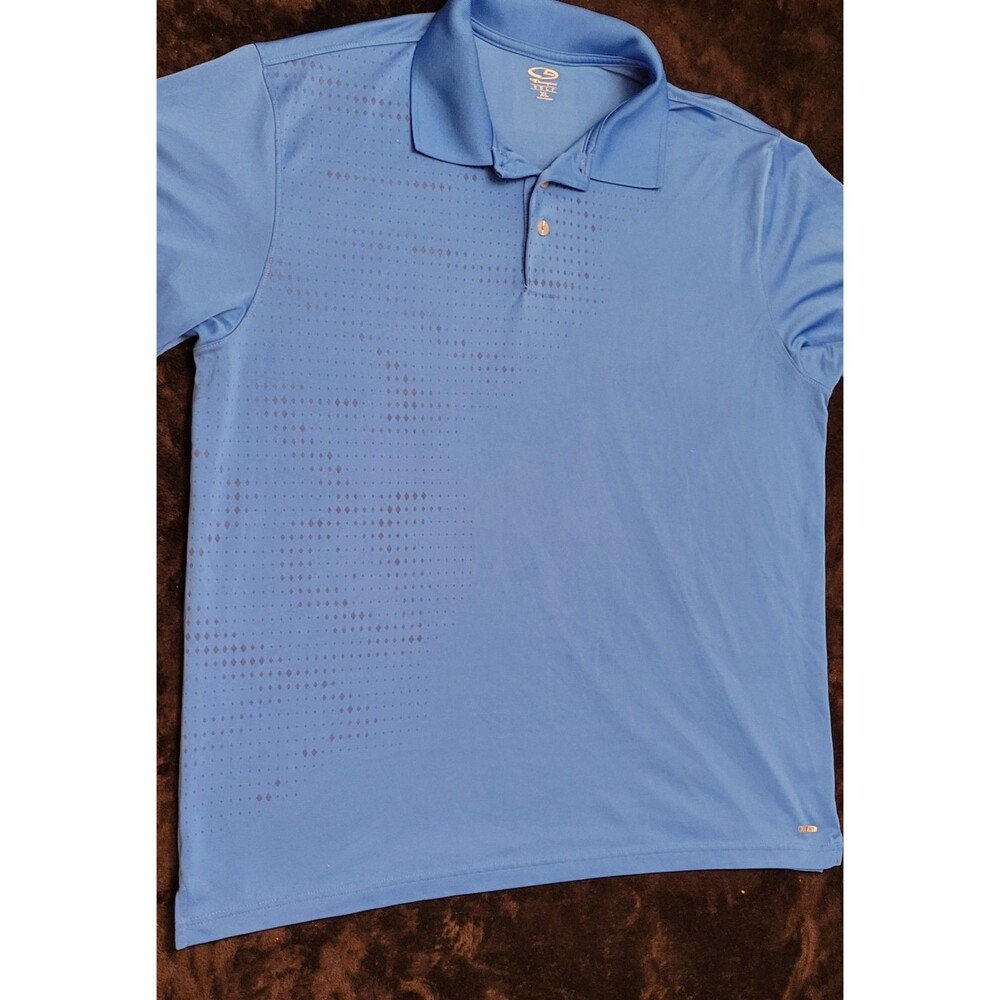 Men's Champion Blue Collared Golf Shirt Size XL